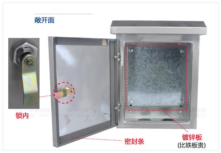 不锈钢配电箱生产厂家价格与尺寸解析 400*500*200型号及乐清安固电器厂工业插座产品推荐